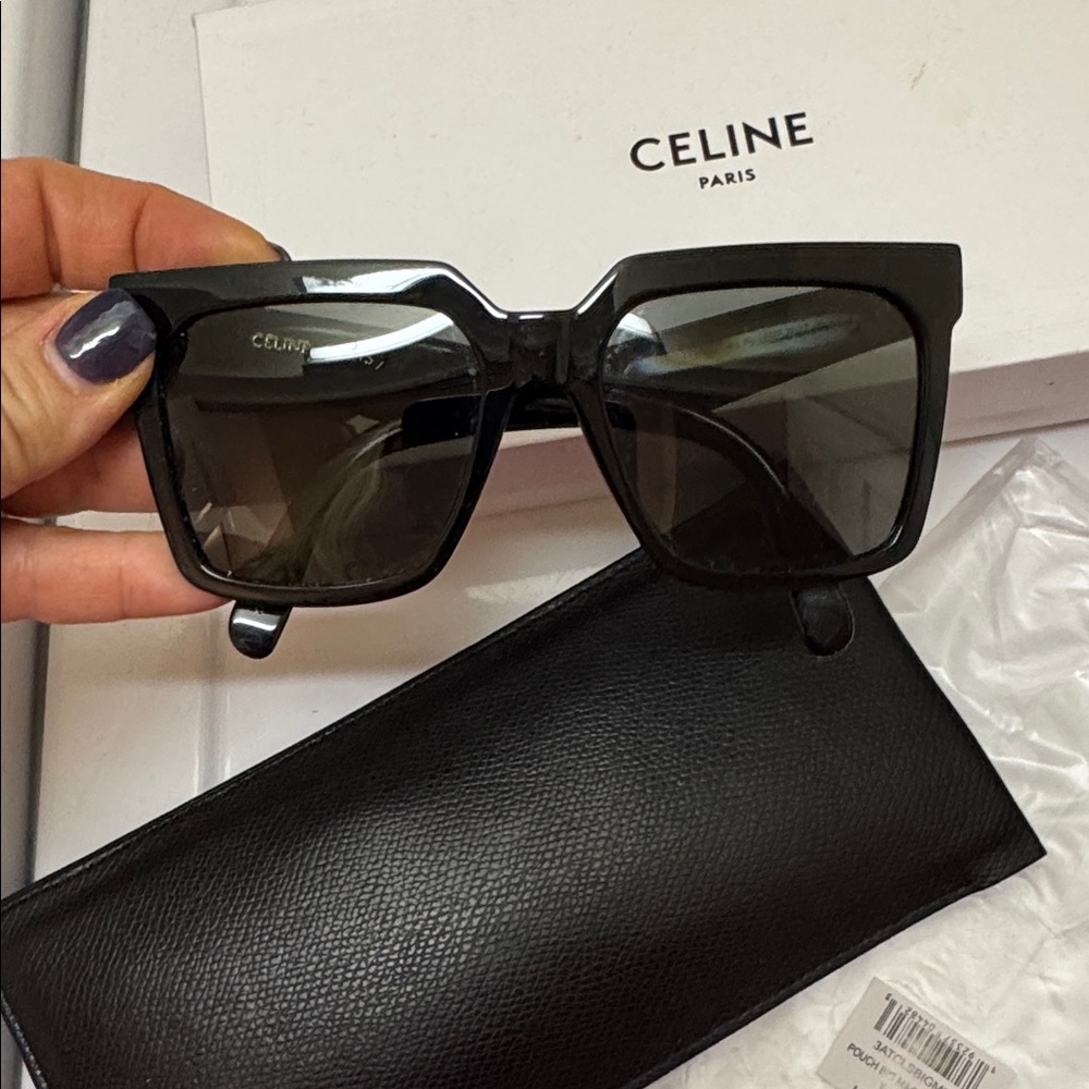 CELINE CL4055IN Sunglasses – Bold Acetate, Minimal Logo - Picture 3 of 7